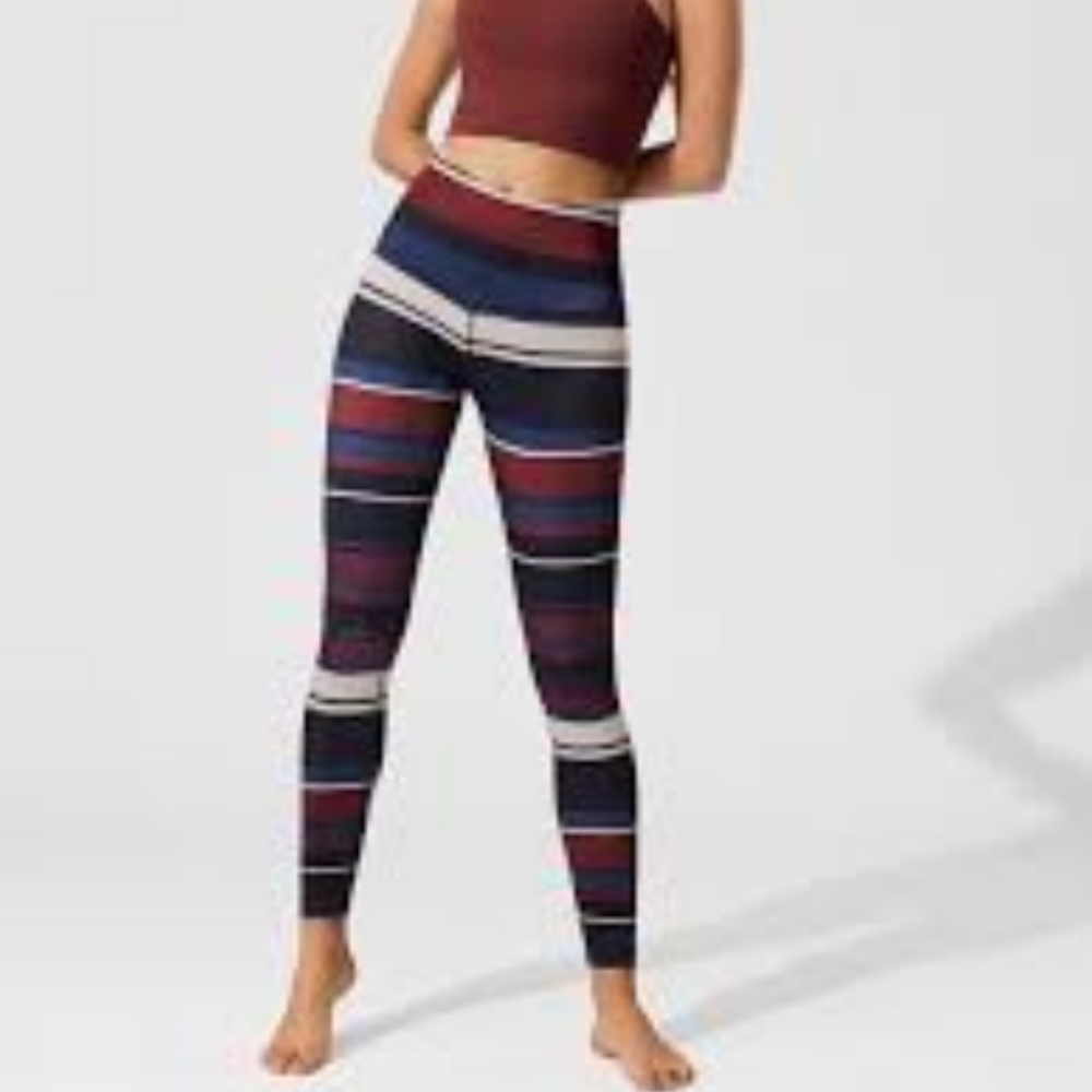 NWT Beyond Yoga stripe lux high waist legging
